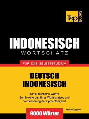 cover image of Wortschatz Deutsch-Indonesisch für das Selbststudium